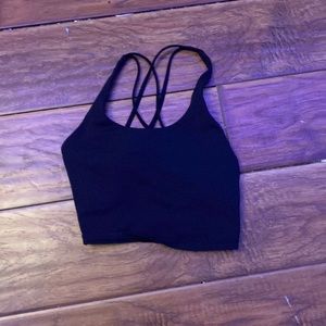black sports tank top/bra